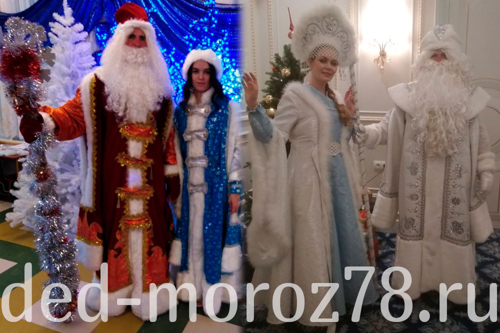 Красивые Дед Мороз и Снегурочка на дом в СПб